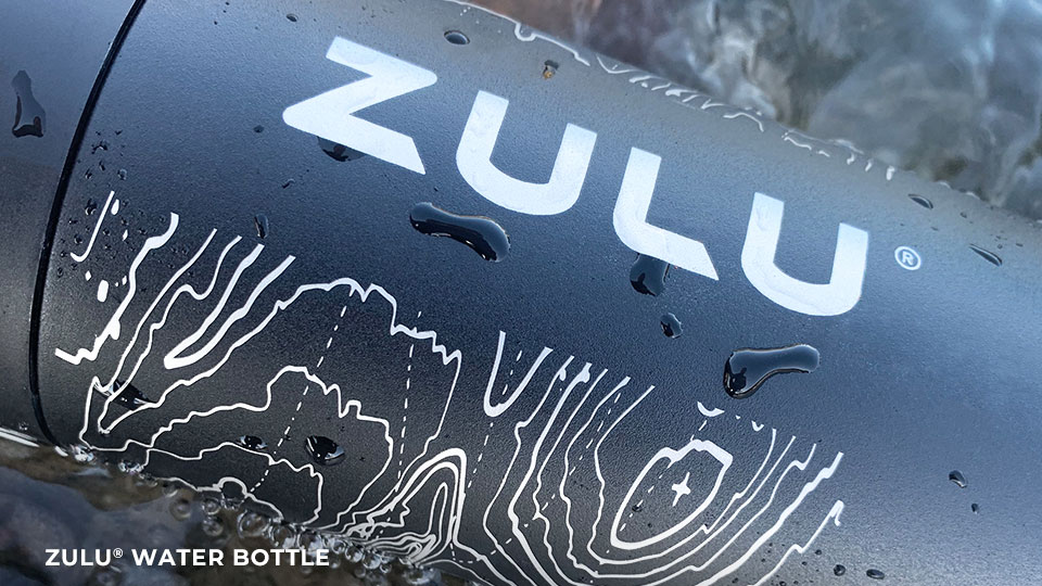 Zulu water bottle precision laser engraving